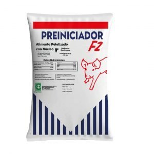 Preiniciador F2 peletizado alimento peletizado con núcleo