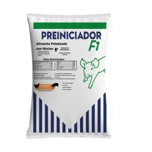 Preiniciador F1 peletizado alimento peletizado con núcleo
